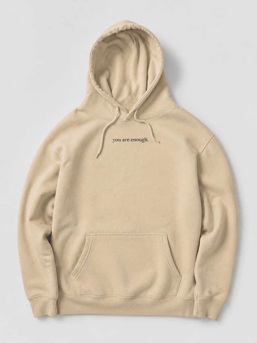 Dear Person Behind Me Hoodie Tan Cream Women's Small